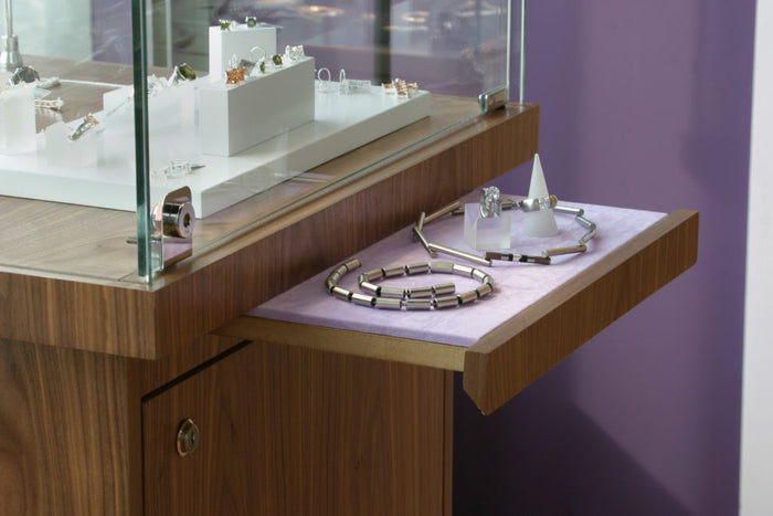 Glass Jewellery Showcases  Including Lighting - Display Cabinets Direct