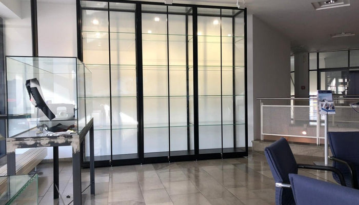 Glass Cabinets In Automotive Retail - Display Cabinets Direct