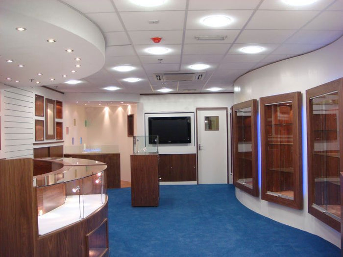Cabinet Styles used:  The Jewellery Shop Environment - Display Cabinets Direct