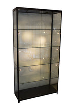 SOLARIS 1000 x 400 x 1980mmm Glass Cabinets (LED lights) - Display Cabinets Direct