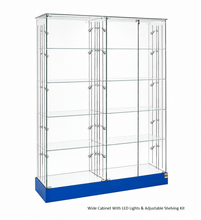 Special Colour School Trophy Glass Display Showcase (1.42m wide x 1.8m High) - Glass Cabinets and Custom Showcases
