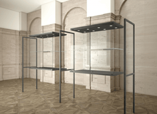 2.4M Bravura Elite Museum Glass Display Showcase On Legs Modular (2.4M Wide x 2M High) MU120F - Glass Cabinets & Custom Showcases