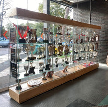 School Trophy Glass Cabinet - Extra Wide - 4m Wide x 2.1m High - Display Cabinets Direct