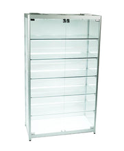 SOLARIS 800 x 400 x 1400mm Glass Cabinets - Display Cabinets Direct