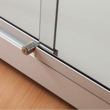 Aspire WME 1500 Glass Display Cabinet silver - Display Cabinets Direct