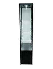 SOLARIS 800 x 400 x 1980mm Glass Cabinets W/storage - Display Cabinets Direct