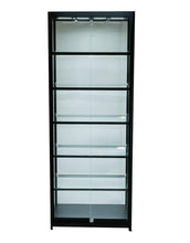 SOLARIS 750 x 400 x 1980mm Glass Cabinets - Display Cabinets Direct