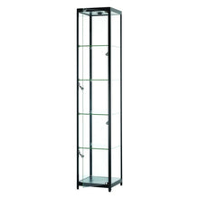 Vista Black Display Cabinet Tall Narrow - Display Cabinets Direct