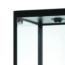Vista Black Display Cabinet Tall Narrow - Display Cabinets Direct