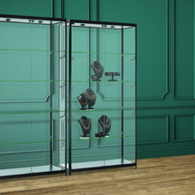 Vista Black Display Cabinet Tall Extra Wide - Display Cabinets Direct