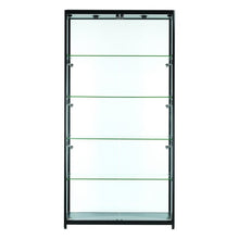 Vista Black Display Cabinet Tall Extra Wide - Display Cabinets Direct