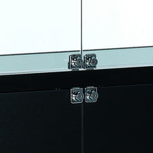 Vista Black Display Cabinet Tall Extra Wide (with storage) - Display Cabinets Direct