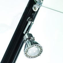 Vista Black Display Cabinet Tall Extra Wide (with storage) - Display Cabinets Direct