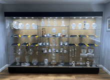 School Glass Trophy Case - Extra Wide - 3m Wide x 2.1m High - Display Cabinets Direct