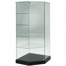 0.73M Premier Glass Display CORNER Cabinet (0.73cm Wide x 1.8M High x 0.46M Depth) More Colours - Glass Cabinets & Custom Showcases