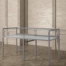 1.8M Bravura Elite Museum Glass Display Counter (1.8M Wide x 1.05M High) GREY MU180FT - Glass Cabinets & Custom Showcases