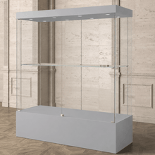 1.6M Bravura Elite Museum Glass Display Showcase (1.6M Wide x 2M High) GREY MU160 - Glass Cabinets & Custom Showcases