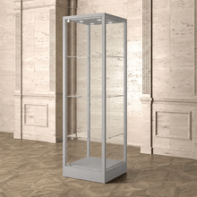 0.6M Bravura Elite Museum Glass Display Cabinet (0.6M Wide x 2M High) GREY MU60FC - Glass Cabinets & Custom Showcases