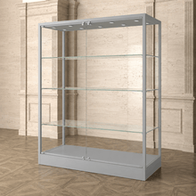 1.6M Bravura Elite Museum Glass Display Cabinet (1.6M Wide x 2M High) GREY MU160FC - Glass Cabinets & Custom Showcases