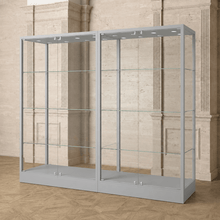 2.4M Bravura Elite Museum Glass Display Cabinet Modular (2.4M Wide x 2M High) MU120FC2 - Glass Cabinets & Custom Showcases