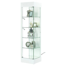 Elite Tall Narrow Display Cabinet - Display Cabinets Direct