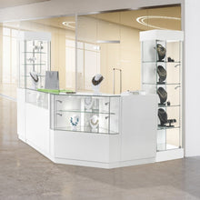 Elite Tall Narrow Display Cabinet - Display Cabinets Direct