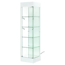 Elite Tall Narrow Display Cabinet - Display Cabinets Direct