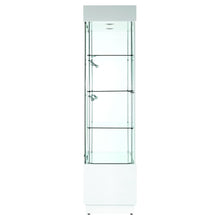 Elite Tall Wide Display Cabinet (with storage) - Display Cabinets Direct