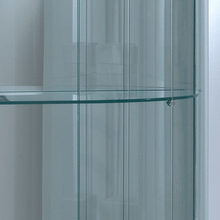 Elegance 209/M Half Oval Display Showcase - Display Cabinets Direct