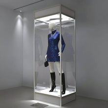 Single Mannequin Showcase with Glass Top - Display Cabinets Direct