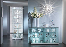 Kensington 201GB Hexagonal Glass Showcase - Display Cabinets Direct