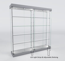 Premier 121 Glass Display Showcase with Lighting & Cupboards - Display Cabinets Direct