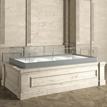 1.8M Bravura Elite Museum Glass Display Showcase (1.8M Wide x 0.8M High) GREY MUTBU - Glass Cabinets & Custom Showcases