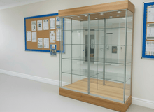 School Trophy Glass Display Cabinet - 2m Wide x 2.1m High - Display Cabinets Direct