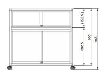 London PB07 Glass Display Showcase - Display Cabinets Direct
