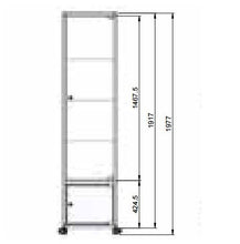 London PB25 Glass Display Showcase - Display Cabinets Direct