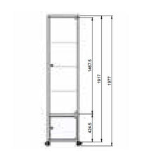 London PB26 Wide Glass Display Showcase - Display Cabinets Direct