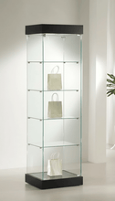 0.53 Premier Glass Display Showcase Slim & Top Lights (0.53M Wide x 1.88M High) More Colours (P181) - Glass Cabinets & Custom Showcases