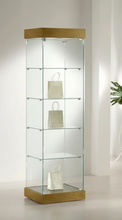 0.53 Premier Glass Display Showcase Slim & Top Lights (0.53M Wide x 1.88M High) More Colours (P181)