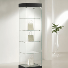 0.53 Premier Glass Display Showcase Slim & Top Lights (0.53M Wide x 1.88M High) More Colours (P181) - Glass Cabinets & Custom Showcases