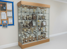 School Trophy Glass Display Cabinet - 2m Wide x 2.1m High - Display Cabinets Direct