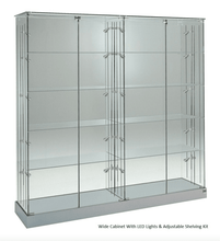 0.73M/ 0.93 Premier Glass Display Showcase Slim (…..Wide x 1.8M High) More Colours Available (P130)