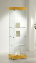 0.53 Premier Glass Display Showcase Slim & Top Lights (0.53M Wide x 1.88M High) More Colours (P181) - Glass Cabinets & Custom Showcases