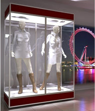 Double Mannequin Showcase - Display Cabinets Direct