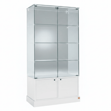 0.93M School Trophy Glass Display Cabinet With Lockable Cupboard (0.93M Wide x 1.8M High) More Colours (P130CS) - Glass Cabinets and Custom Showcases