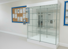 School Trophy Glass Cabinet - 2m Wide x 2.1m High - Display Cabinets Direct