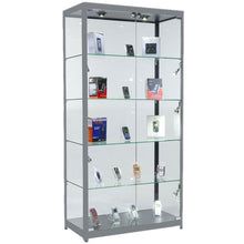 Element Aluminium Shop Display Cabinet (80cm wide, 40cm deep) - Display Cabinets Direct
