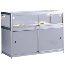 Element Aluminium Display Storage Counter (100cm wide, 60cm deep) - Display Cabinets Direct