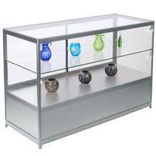 Element Aluminium Shop Storage Counter (120cm wide, 60cm deep) - Display Cabinets Direct