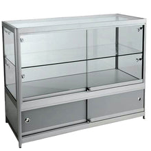 Element Aluminium Shop Storage Counter (120cm wide, 60cm deep) - Display Cabinets Direct